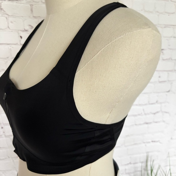 ATHLETA Empower II Train Black Front Zip Sports Bra--S - Picture 11 of 16